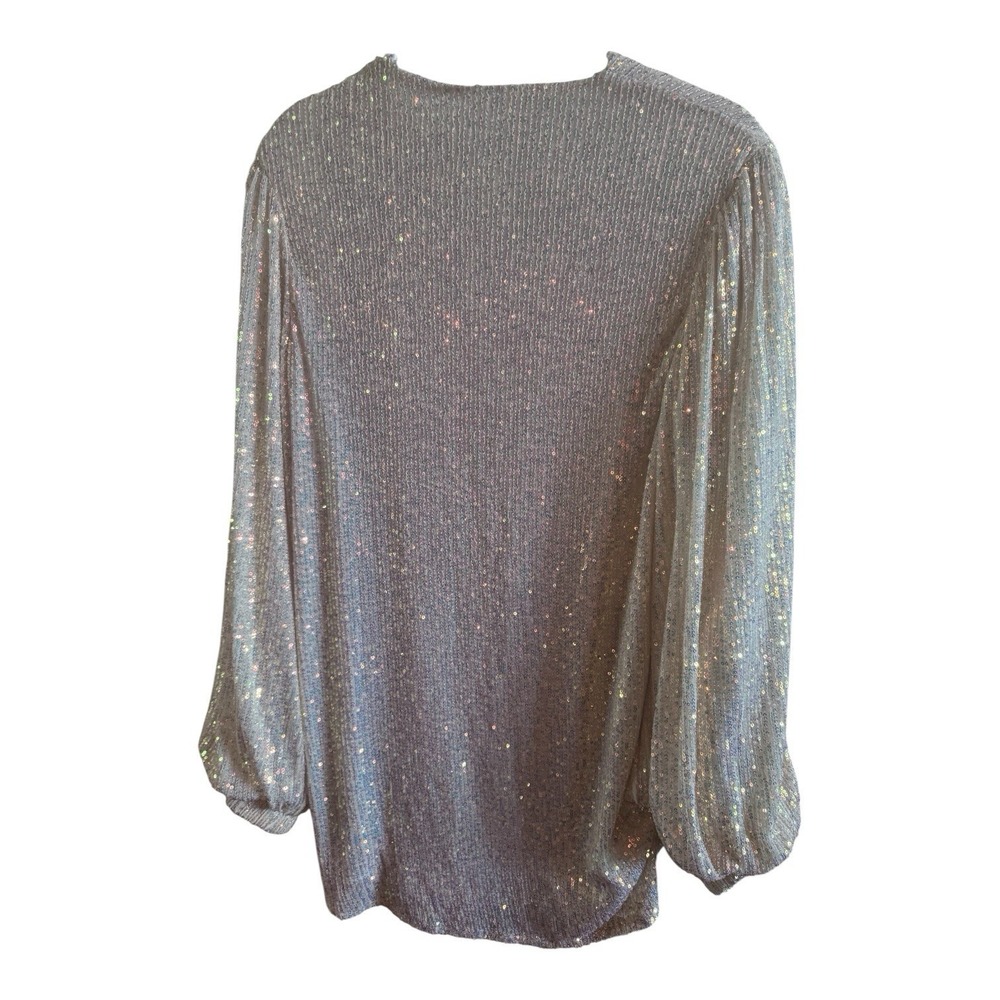 Mable Anthropology Sequin Mini Dress/Tunic Sz Small Bishop Sleeves *No Belt - Picture 5 of 10